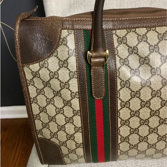 Authentic GUCCI vintage satchel bag - verified authentic by Poshmark! - Picture 5 of 16